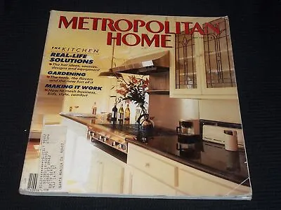 1987 May Metropolitan Home Magazine - Real Life Solutions Front Cover - E 476 • $49.99