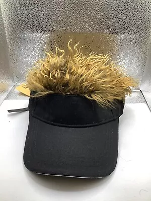 Blonde FlairHair Sports Visor Wig Fake Hair Hat Cap New • $9