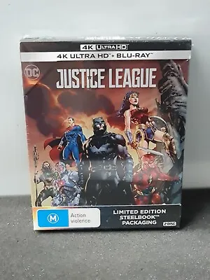 Justice League Steelbook 4K UHD + Bluray Reg B | Rare | New/Factory Sealed • $99.99