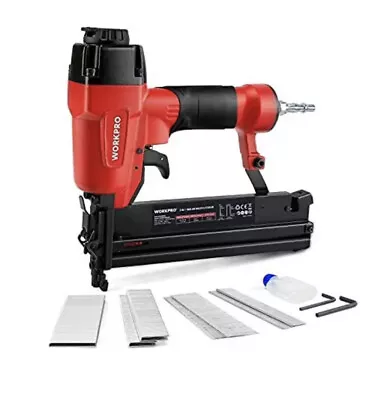 £44.95 • Buy WORKPRO 2-in-1 Air Brad Nailer Gun 50mm 18 Gauge, Brad Nail Gun And Stapler