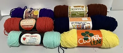 Mixed Lot Of 6 Skeins Vintage Mixed Colors And Sizes • $9.99