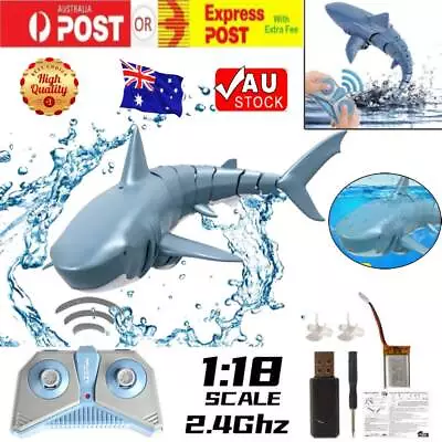 2.4G RC Shark Mini Remote Control Electric Shark Submarine Toys For Children ✅ • $47.69