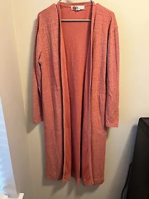 Free People Beach Maxi Cardigan Coral Size M • $28.99