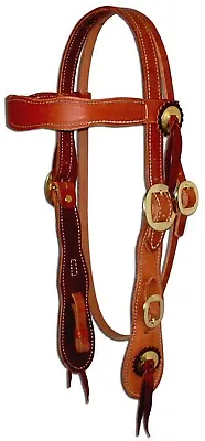 Harness Leather Custom Quality Old Timer Style Western Headstall Bridle USA H270 • $120