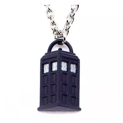 Doctor Who Tardis Pendant Lobster Clasp Chain Necklace • £6.76