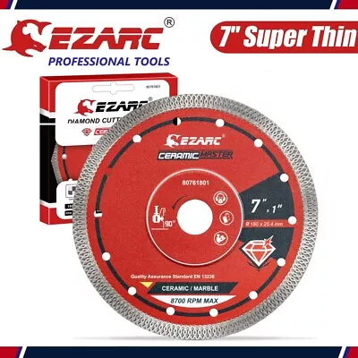 EZARC 7 In Super Thin Diamond Saw Blade Tile Blade For Cutting Porcelain Ceramic • $20.99