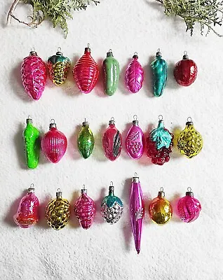 Christmas Glass Ornaments Xmas Tree Decoration Vintage USSR • $2.50