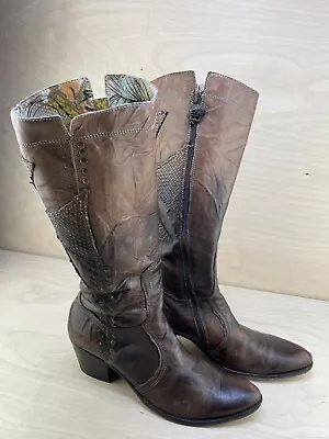 Boots 9 Siren By Mark Nason Made In Italy Brown With Box & Bags #69147 Knee Hi • $89.10