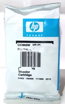 HP 60 Single Ink Cartridge - Tri-color CC643W • $7.99