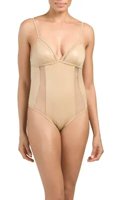 A. Che Reese Newport All Over Foil Gold Mesh Inset One Piece Swimsuit Size: XL • $34