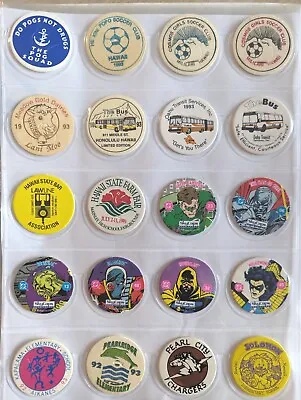 Vintage Pogs Hawaiian Milk Caps Lot Of 20 • $14.96