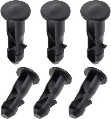 6 PCS Wheelie Bin Lid Hinge Pins 65X18Mm Black Plastic Fit For 240 Liters • $13.49