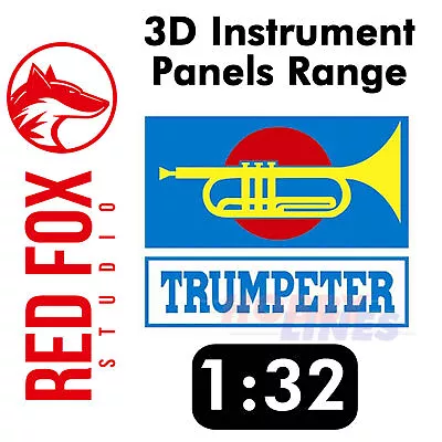 Red Fox Studio 3D Printed Instrument Panel Set TRUMPETER MODELS 1:32 Decal Range • £32.66
