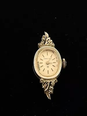 Vintage Hamilton Diamond Minuet 10K White RGP/SSB Ladies Watch Grade 776 • $29