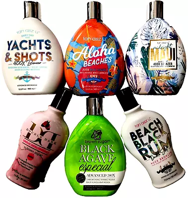 6 New Tanning Bed Lotions - Brown Sugar Bronzer Lotions - Wholesale Salon Direct • $89.95