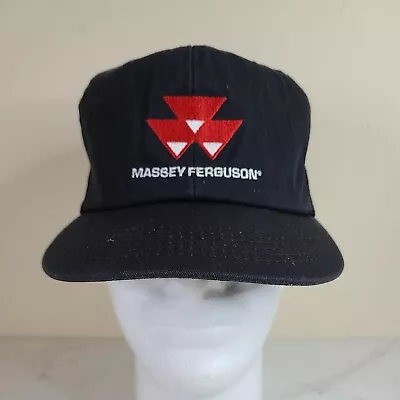 Massey Ferguson Hat Black Meshback Tractor Snapback Trucker K Products  • $14.99