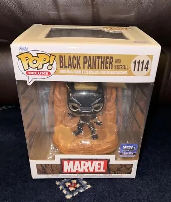 Funko Pop Deluxe Vinyl Marvel Black Panther (With Waterfall) #1114 - NEW BNIB ✅ • £13.95