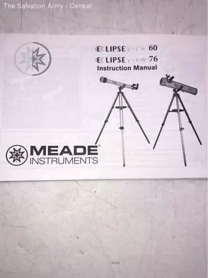 Meade White/black Eclipse View 60 Telescope With Tri Pod • $5.99