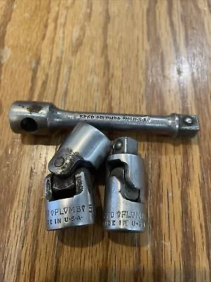 Vintage Plomb Plvmb Tools 5260 5277 5270 Extension Swivel Adapter & ⅝” Socket • $20