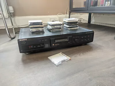SONY MDS-JE330 Minidisc Player/recorder With 24 Discs (rusty Bottom Panel) • £59.99