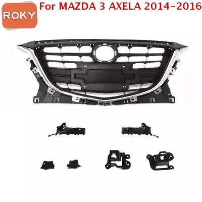 7PCS For MAZDA 3 AXELA 2014-2016 Front Grille Grill & Bumper Support Brackets • $92.97
