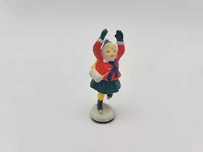 Dept 56 Christmas Village Animated Skating Pond Girl Figure Replacement Arms Up • $9.99