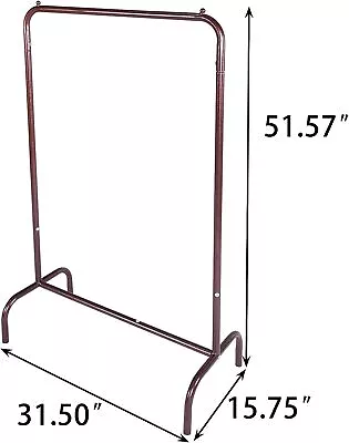 Moveable Metal Clothes Rail Rack Storage Garment Shelf Display Hanging Stand USA • $19.99