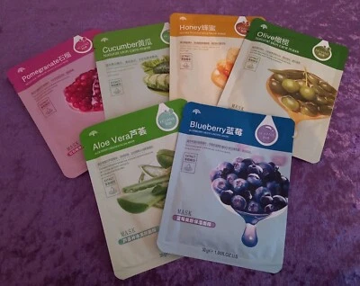 £1.69 • Buy UK SELLER Moisturising Korean Face Mask Sheet Skin Care Mixed Pamper Pack Bundle