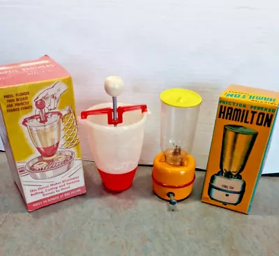 Vintage Donut Maker / Hamilton Blender New In Box 2pc Lot Drug Store Toys • $39.99