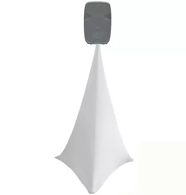 £30.49 • Buy  WHITE Or BLACK Double Sided Spandex  Speaker Stand Scrim / Dj Tripod Cover