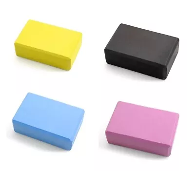 Yoga Block Fitness Foam Brick Pilates Balance Stretching Exercise Gym Workout UK • £7.49