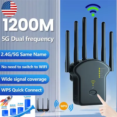 1200Mbps 5G Wifi Range Internet Extender Wireless Repeater Signal Booster Router • $22.69