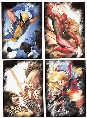 2010 Marvel Heroes Villains Complete Comic Trading Card Set X Men spider Man • $28