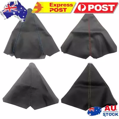 Universal PU Leather Gear Shift Gaiter Automobile Shifter Lever Boot Dust Cover • $10.19