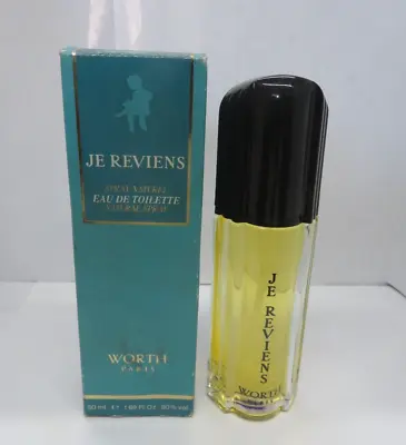 JE REVIENS BY WORTH PARIS EAU DE TOILETTE SPRAY 1.69 Oz/50 Ml VINTAGE • $29.99