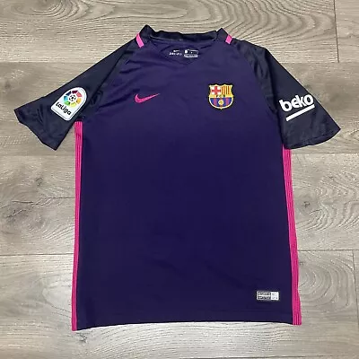 Nike FCB Laliga Beko Purple Soccer Jersey Size Youth Large Barcelona Unicef 2016 • $20.99