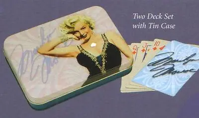 MARILYN MONROE Hollywood Star Legend 2 DECKS PLAYING CARDS SET With TIN New • $14.95