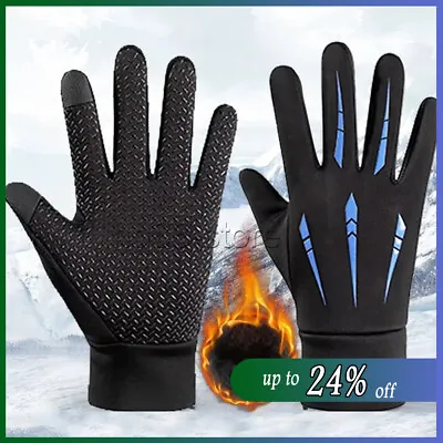 Thermal Windproof Waterproof Winter Gloves Touch Screen Warm Mittens Men Women • £4.14