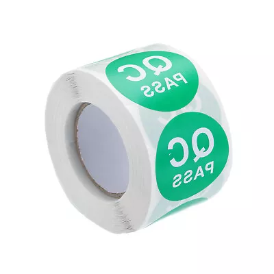 Inventory QC Pass Stickers Labels 38mm/1.5  Green 1 Roll 2000 Piece • $11.02