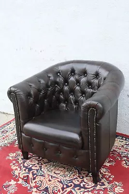 $1095 • Buy A Chesterfield Tub Chair In 100% Genuine Leather - Various Colours