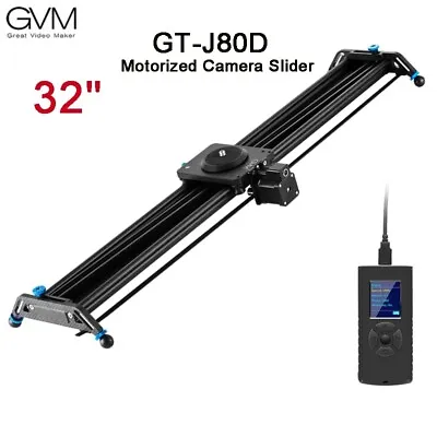 GVM GT-J80D 32inch Video Alloy Motorized Camera Slider Tracking Rail Dolly Car  • $399