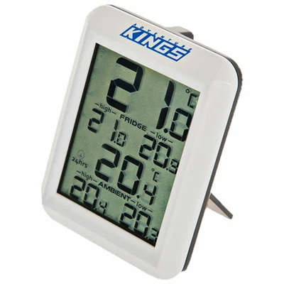 $29.95 • Buy Kings Freezer Fridge Wireless Thermometer Temperature LCD Screen Digital Display