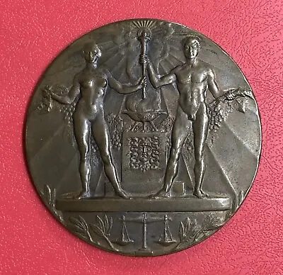 $450 • Buy 1928 Amsterdam Netherlands 9th Olympiad Participation Medal Olympic Bronze Nude