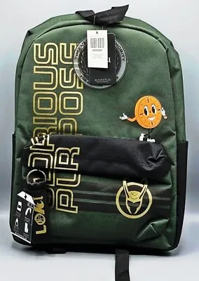 Marvel Loki Backpack Glorious Purpose Bioworld Tech Sleeve Padded Straps NEW • $15.95