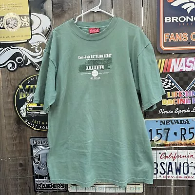 VTG Coca Cola T Shirt Soda Sz XL Made In USA Green • $10