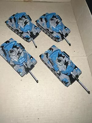 4 USAF Blue Camo Abrams M1A1 Main Battle Military Tank Metal Made In China • $14.99