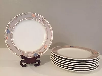 8 Pieces Mikasa China Meadow Sun Cac02 Pattern Soup Salad Pasta Bowl 11” • $40