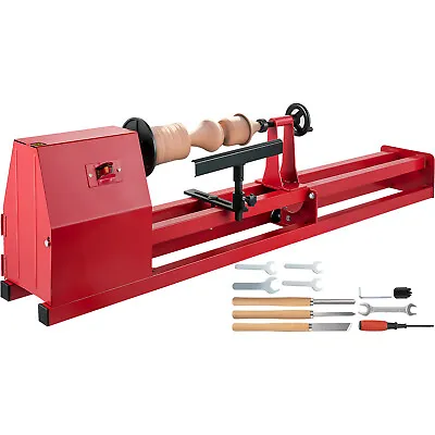 VEVOR Wood Lathe 14  X 40  Wood Turning Benchtop Lathe 4 Adjustable Speed 400W • $169.99