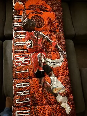 Vintage 90’s MICHAEL JORDAN Sleeping Bag Chicago Bulls Jordan Dunking NEW Unused • $29