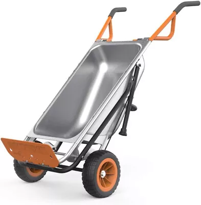 WORX WG050 Aerocart 8-in-1 Yard Cart/Wheelbarrow/Dolly Garden Outdoor Equipment • $616.64